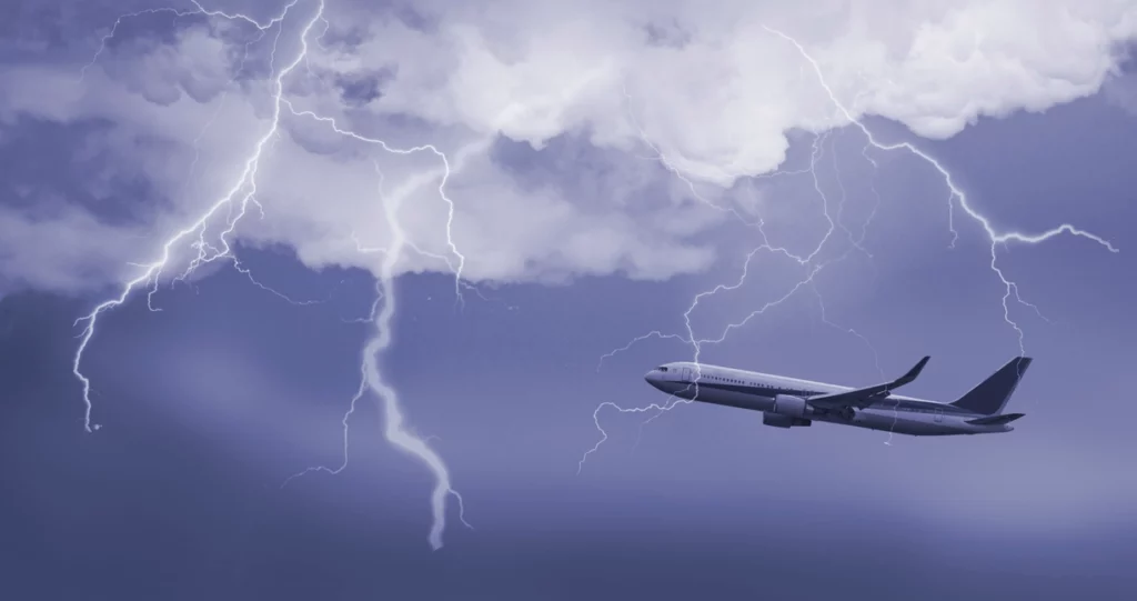 thunderstorms and planes